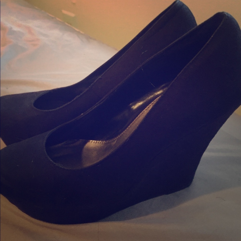Never Worn Black Wedges